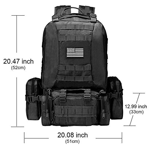60L CVLIFE Tactical Military Army Rucksack - Assault Pack
