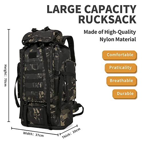 Large Tactical Backpack for Outdoor Camping - Army Rucksack
