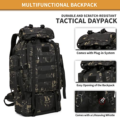 Large Tactical Backpack for Outdoor Camping - Army Rucksack