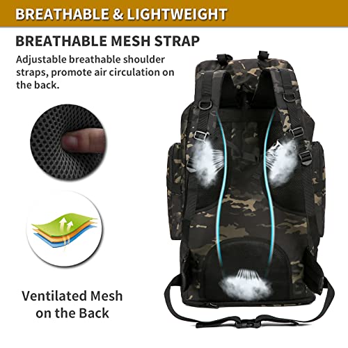 Large Tactical Backpack for Outdoor Camping - Army Rucksack