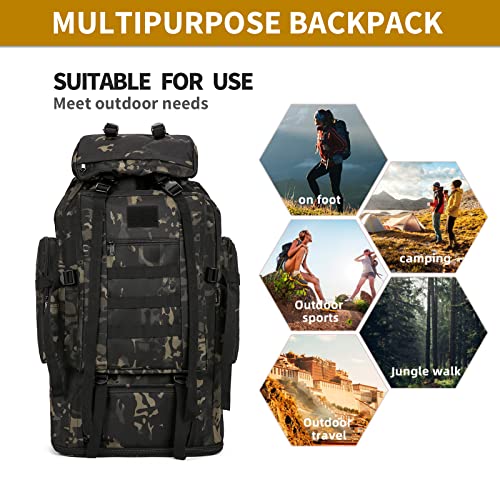 Large Tactical Backpack for Outdoor Camping - Army Rucksack