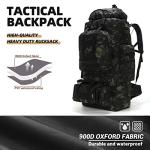 100L Tactical Hiking Backpack, Waterproof & Lightweight