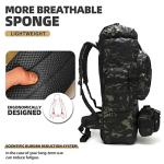100L Tactical Hiking Backpack, Waterproof & Lightweight