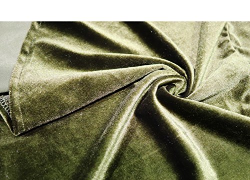 Ruffled Asymmetric Velvet Blazers Coat, Army Green