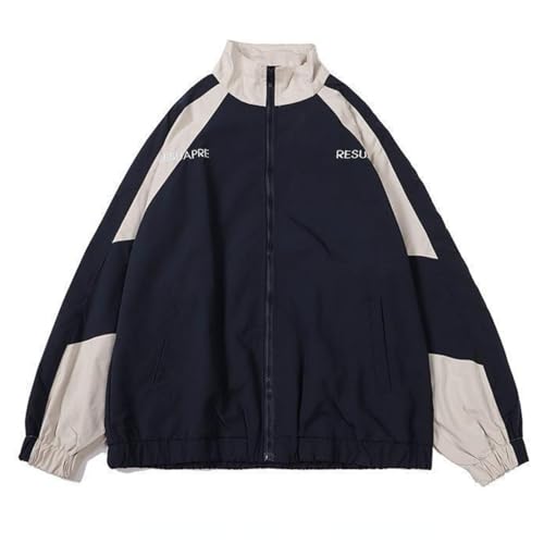 Vintage Patchwork Hip Hop Style Streetwear Bomber Jacket