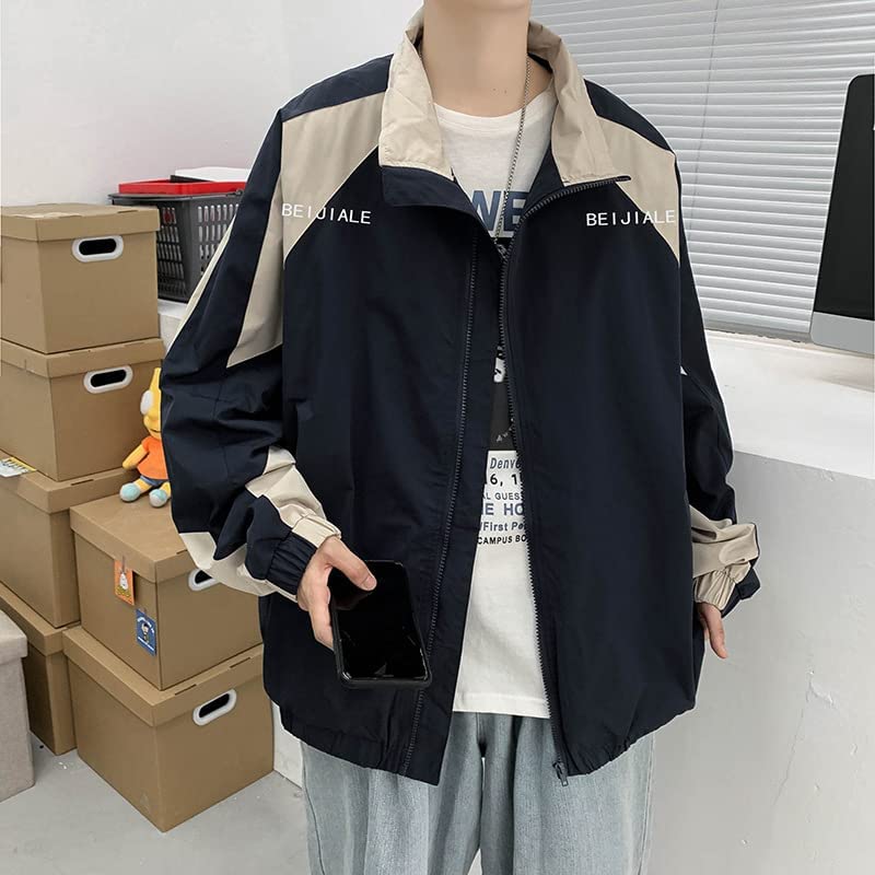 Vintage Patchwork Hip Hop Style Streetwear Bomber Jacket