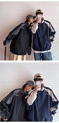 Vintage Patchwork Hip Hop Style Streetwear Bomber Jacket