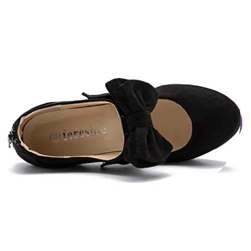 Vintage Black Label Bow Tie Heel Mary Janes