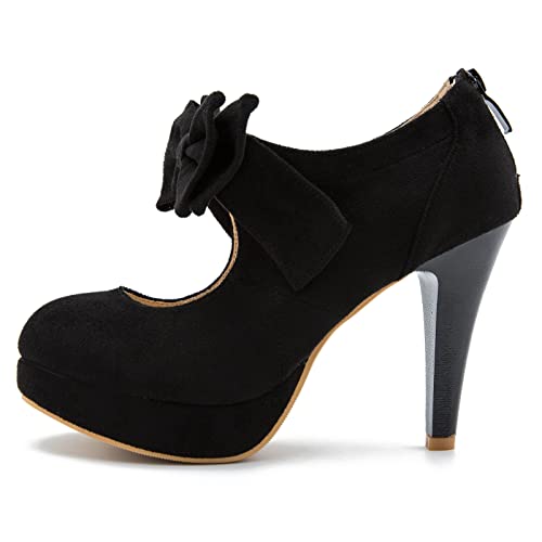 Vintage Black Label Bow Tie Heel Mary Janes