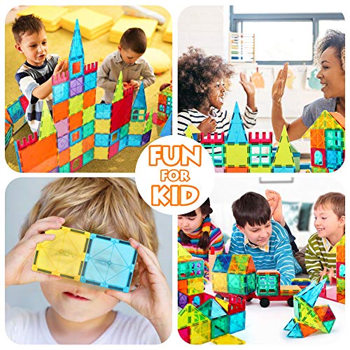Magnetic Tile Building Set for Toddlers and Kids