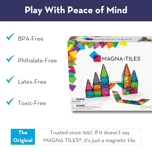 Classic 100-Piece Magnetic Construction Set by MAGNA-TILES