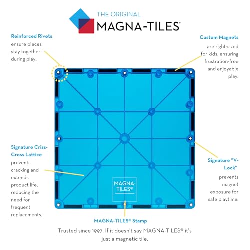 Classic 100-Piece Magnetic Construction Set by MAGNA-TILES