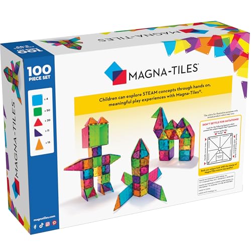 Classic 100-Piece Magnetic Construction Set by MAGNA-TILES