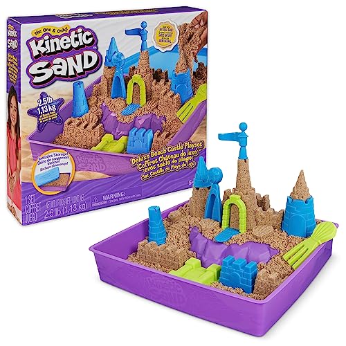 Deluxe Castle Playset: Kinetic Sand, 2.5lbs, Molds