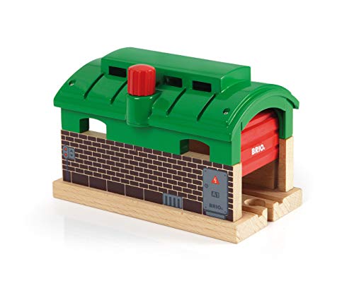 Wooden Train Garage Toy for Kids Age 3+