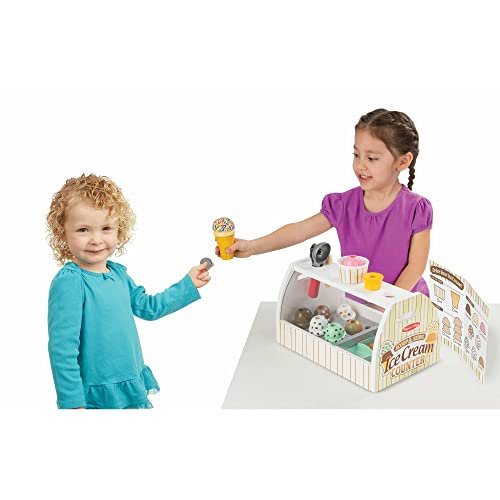 Melissa & Doug Wooden Ice Cream Counter - Educational Toys