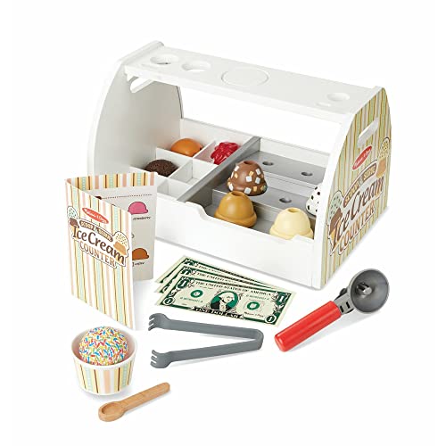 Melissa & Doug Wooden Ice Cream Counter - Educational Toys