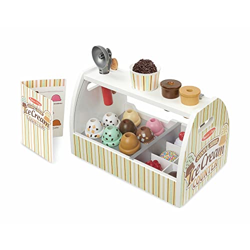 Melissa & Doug Wooden Ice Cream Counter - Educational Toys