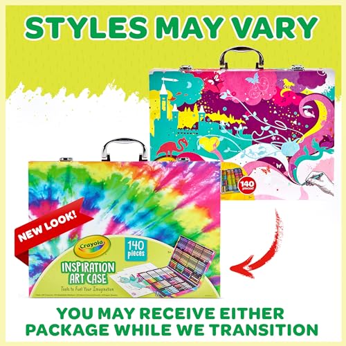 Crayola Pink Art Case - 140ct Kids Drawing Kit