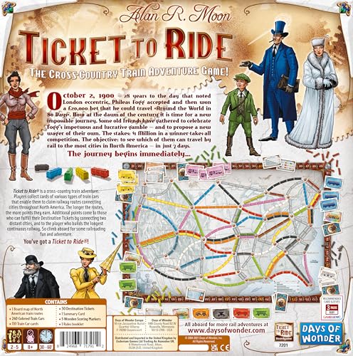 Days of Wonder Ticket to Ride Board Game