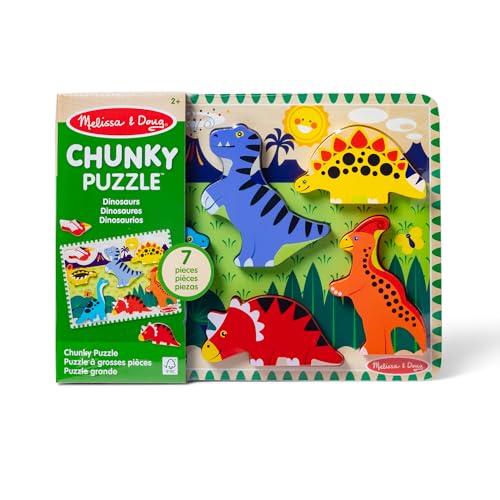 Melissa & Doug Chunky Dinosaur Puzzle (7 pcs)