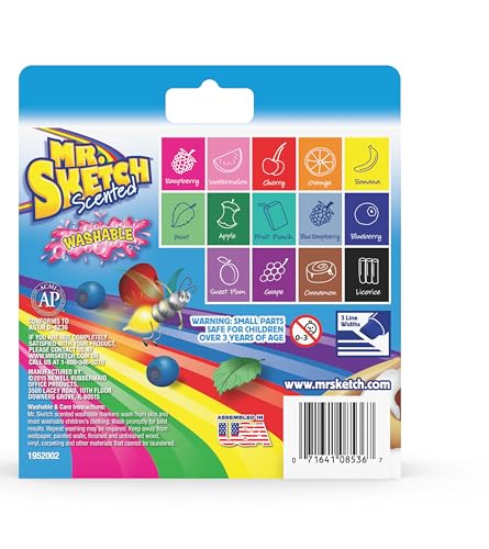 Assorted Pack of 14 Mr. Sketch Scented Markers