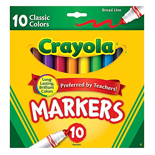 Crayola Broad Line Markers - Classic Colors (10 Pack)
