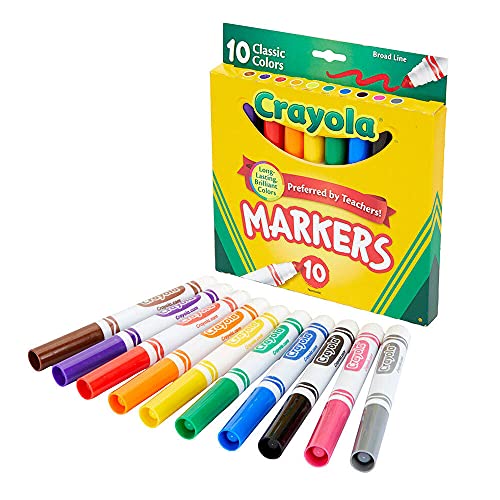 Crayola Broad Line Markers - Classic Colors (10 Pack)