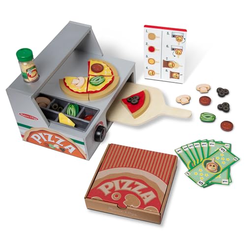 Melissa & Doug Pizza Counter Play Set - 41 pcs