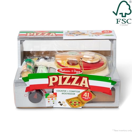 Melissa & Doug Pizza Counter Play Set - 41 pcs