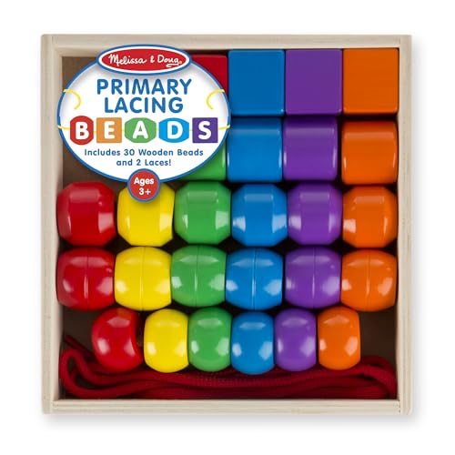 Melissa & Doug Primary Lacing Beads - Toddler's Educational Toy
