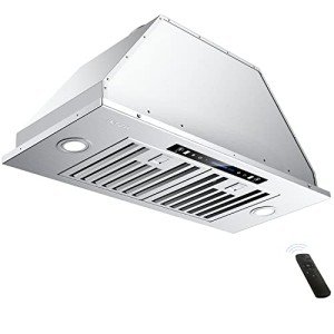 Getue 30" Stainless Steel Range Hood, 900 CFM