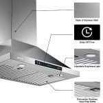 IKTCH 30-Inch Convertible Wall Mount Range Hood