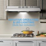 Comfee 30-Inch Stainless Steel Undercabinet Range Hood