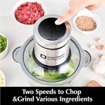 Compact Electric Food Processor and Meat Grinder