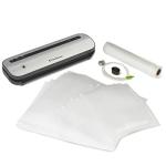 Space-Saving Vacuum Sealer with Bags and Roll