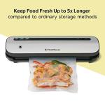 Space-Saving Vacuum Sealer with Bags and Roll