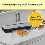 Space-Saving Vacuum Sealer with Bags and Roll