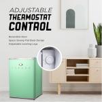 ICEBOX IBCR25MNT Mint Green Mini Fridge with Freezer