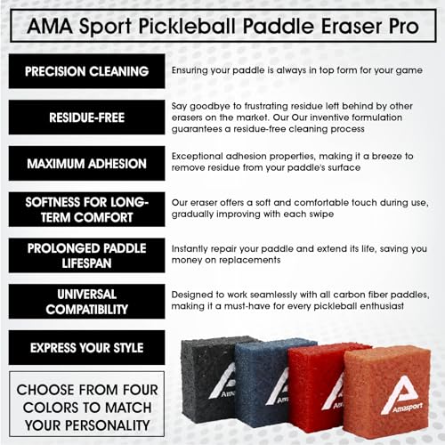 PICKLETECH Carbon Fiber Pickleball Paddle Eraser