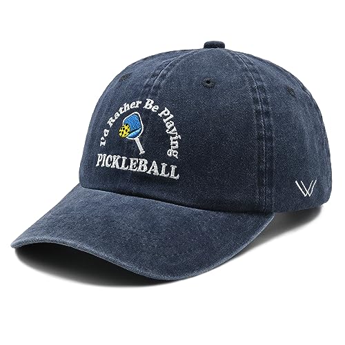 Waldeal Pickleball Hat - Adjustable Washed Baseball Cap