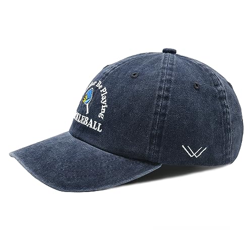 Waldeal Pickleball Hat - Adjustable Washed Baseball Cap