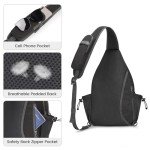 G4Free Lightweight Pickleball Sling Bag - Black