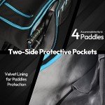 A11N Sports Zenith Pickleball Backpack, Black/Blue