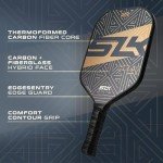 SLK Helix Pro Pickleball Paddle - Gold Maze