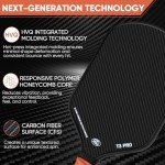 3K Carbon Fiber Pickleball Paddle with Spin Grip