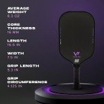 Vatic Pro Prism V7 Carbon Fiber Paddle & Cover