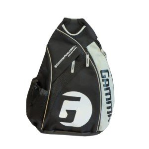 GAMMA Adjustable Pickleball Sling Bag - Black/Gray