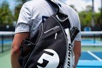 GAMMA Adjustable Pickleball Sling Bag - Black/Gray