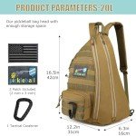 Tactical Pickleball Bag with Water Bottle Holder